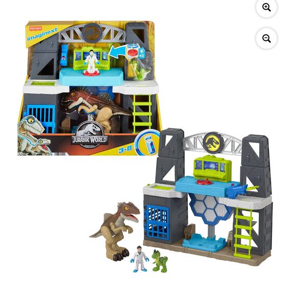Imaginext Jurassic World Scan & Glow Dino Playset with Lights Sounds & Dinosaurs - Picture 1 of 4